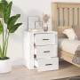 Glossy white plywood nightstand 50x36x60 cm by vidaXL, Nightstands - Ref: Foro24-816714, Price: 71,99 €, Discount: %