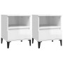 Nightstands 2 units glossy white 40x35x50 cm by vidaXL, Closets and storage - Ref: Foro24-821815, Price: 78,17 €, Discount: %