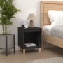 Mesita de noche madera contrachapada negro 40x35x50 cm de vidaXL, Mesitas de noche - Ref: Foro24-821860, Precio: 32,15 €, Des...