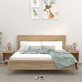 Nightstands 2 units Sonoma oak 40x35x50 cm by vidaXL, Nightstands - Ref: Foro24-821865, Price: 48,71 €, Discount: %