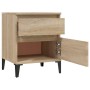 Oak Sonoma bedside table 40x35x50 cm by vidaXL, Lockers and storage cabinets - Ref: Foro24-821848, Price: 52,34 €, Discount: %