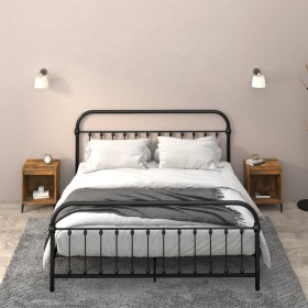 Mesitas de noche 2 unidades roble ahumado 40x35x50 cm de vidaXL, Mesitas de noche - Ref: Foro24-821885, Precio: 38,99 €, Desc...