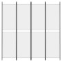 4-panel white fabric room divider screen 200x200 cm by vidaXL, Room dividers - Ref: Foro24-350230, Price: 36,77 €, Discount: %