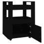 Black plywood kitchen cart 60x45x80 cm by vidaXL, Kitchen and dining carts - Ref: Foro24-816825, Price: 78,59 €, Discount: %