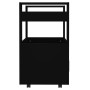 Carrito de cocina madera contrachapada negro 60x45x80 cm de vidaXL, Carros de cocina y comedor - Ref: Foro24-816825, Precio: ...