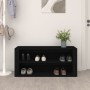 Black plywood shoe cabinet 100x35x45 cm by vidaXL, Shoe racks and shoe organizers - Ref: Foro24-816905, Price: 61,29 €, Disco...