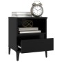 Two black bedside tables 40x35x50 cm by vidaXL, Closets and storage - Ref: Foro24-821813, Price: 93,93 €, Discount: %