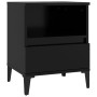 Two black bedside tables 40x35x50 cm by vidaXL, Closets and storage - Ref: Foro24-821813, Price: 93,93 €, Discount: %