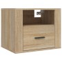 Wall bedside tables 2 pcs Sonoma oak color 50x36x40 cm by vidaXL, Nightstands - Ref: Foro24-816887, Price: 87,41 €, Discount: %