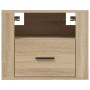 Wall bedside tables 2 pcs Sonoma oak color 50x36x40 cm by vidaXL, Nightstands - Ref: Foro24-816887, Price: 87,41 €, Discount: %