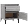 Nightstands 2 units gray Sonoma 40x35x50 cm by vidaXL, Lockers and storage cabinets - Ref: Foro24-821855, Price: 89,99 €, Dis...