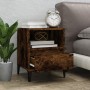 Smoked oak bedside table 40x35x50 cm by vidaXL, Closets and storage - Ref: Foro24-821820, Price: 41,06 €, Discount: %