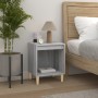 Gray Sonoma bedside table 40x35x50 cm by vidaXL, Nightstands - Ref: Foro24-821870, Price: 31,85 €, Discount: %