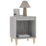 Gray Sonoma bedside table 40x35x50 cm by vidaXL, Nightstands - Ref: Foro24-821870, Price: 31,85 €, Discount: %