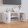 Mueble de TV madera contrachapada blanco brillo 100x35x40 cm de vidaXL, Muebles TV - Ref: Foro24-823093, Precio: 62,19 €, Des...