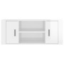 Mueble de TV madera contrachapada blanco brillo 100x35x40 cm de vidaXL, Muebles TV - Ref: Foro24-823093, Precio: 62,19 €, Des...