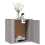 Wall bedside tables 2 pcs gray Sonoma 50x30x47 cm by vidaXL, Nightstands - Ref: Foro24-816877, Price: 43,85 €, Discount: %