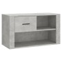 Mueble zapatero madera contrachapada gris hormigón 80x35x45 cm de vidaXL, Zapateros y organizadores de calzado - Ref: Foro24-...