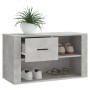 Mueble zapatero madera contrachapada gris hormigón 80x35x45 cm de vidaXL, Zapateros y organizadores de calzado - Ref: Foro24-...