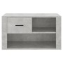 Mueble zapatero madera contrachapada gris hormigón 80x35x45 cm de vidaXL, Zapateros y organizadores de calzado - Ref: Foro24-...