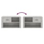 Mueble zapatero madera contrachapada gris hormigón 80x35x45 cm de vidaXL, Zapateros y organizadores de calzado - Ref: Foro24-...