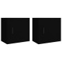 Wall bedside tables 2 pcs black 50x30x47 cm by vidaXL, Nightstands - Ref: Foro24-816867, Price: 59,30 €, Discount: %