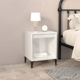 Glossy white nightstand 40x35x50 cm by vidaXL, Nightstands - Ref: Foro24-821878, Price: 39,22 €, Discount: %