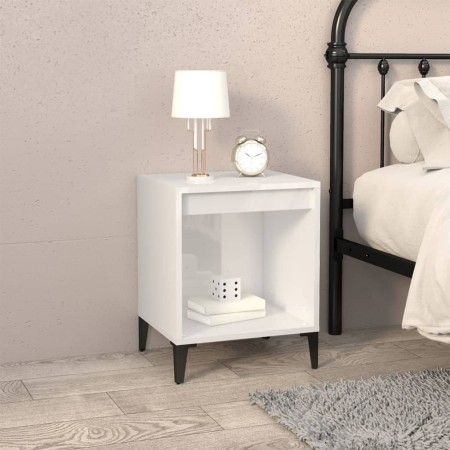 Glossy white nightstand 40x35x50 cm by vidaXL, Nightstands - Ref: Foro24-821878, Price: 39,99 €, Discount: %