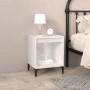 Mesita de noche blanco brillante 40x35x50 cm de vidaXL, Mesitas de noche - Ref: Foro24-821878, Precio: 39,22 €, Descuento: %