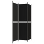 Biombo divisor de 3 paneles de tela negro 150x200 cm de vidaXL, Divisores de ambientes - Ref: Foro24-350229, Precio: 28,99 €,...