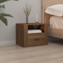 Wall-mounted bedside tables 2 units brown oak 50x36x40 cm by vidaXL, Nightstands - Ref: Foro24-816895, Price: 68,75 €, Discou...