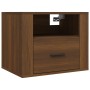 Wall-mounted bedside tables 2 units brown oak 50x36x40 cm by vidaXL, Nightstands - Ref: Foro24-816895, Price: 68,75 €, Discou...