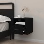 Black wall bedside table 50x36x40 cm by vidaXL, Nightstands - Ref: Foro24-816882, Price: 52,37 €, Discount: %