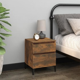 Smoked oak bedside table 40x35x50 cm by vidaXL, Lockers and storage cabinets - Ref: Foro24-821852, Price: 40,99 €, Discount: %