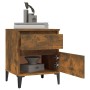 Smoked oak bedside table 40x35x50 cm by vidaXL, Lockers and storage cabinets - Ref: Foro24-821852, Price: 40,70 €, Discount: %