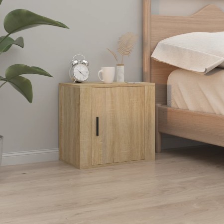 Sonoma oak wall bedside table 50x30x47 cm by vidaXL, Nightstands - Ref: Foro24-816870, Price: 35,97 €, Discount: %