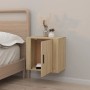 Sonoma oak wall bedside table 50x30x47 cm by vidaXL, Nightstands - Ref: Foro24-816870, Price: 35,97 €, Discount: %