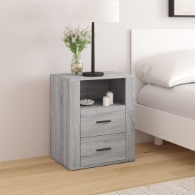 Mesita de noche madera contrachapada gris Sonoma 50x36x60 cm de vidaXL, Mesitas de noche - Ref: Foro24-816734, Precio: 65,99 ...