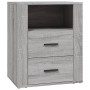 Mesita de noche madera contrachapada gris Sonoma 50x36x60 cm de vidaXL, Mesitas de noche - Ref: Foro24-816734, Precio: 65,86 ...