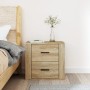 Sonoma oak wall bedside table 50x36x47 cm by vidaXL, Lockers and storage cabinets - Ref: Foro24-816859, Price: 56,99 €, Disco...