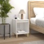 Glossy white plywood nightstand 40x35x50 cm by vidaXL, Nightstands - Ref: Foro24-821862, Price: 33,86 €, Discount: %