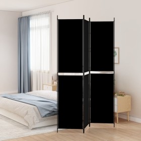 Three-panel black fabric room divider screen 150x220 cm by vidaXL, Room dividers - Ref: Foro24-350245, Price: 29,99 €, Discou...