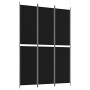 Three-panel black fabric room divider screen 150x220 cm by vidaXL, Room dividers - Ref: Foro24-350245, Price: 29,11 €, Discou...