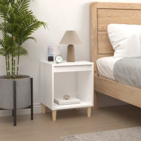 Mesita de noche madera contrachapada blanco 40x35x50 cm de vidaXL, Mesitas de noche - Ref: Foro24-821858, Precio: 32,99 €, De...