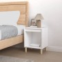 Mesita de noche madera contrachapada blanco 40x35x50 cm de vidaXL, Mesitas de noche - Ref: Foro24-821858, Precio: 32,91 €, De...