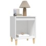 Mesita de noche madera contrachapada blanco 40x35x50 cm de vidaXL, Mesitas de noche - Ref: Foro24-821858, Precio: 32,91 €, De...