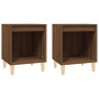 Nightstands 2 units brown oak 40x35x50 cm by vidaXL, Nightstands - Ref: Foro24-821873, Price: 35,34 €, Discount: %