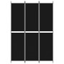 Three-panel black fabric room divider screen 150x220 cm by vidaXL, Room dividers - Ref: Foro24-350245, Price: 29,11 €, Discou...