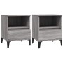 Nightstands 2 units gray Sonoma 40x35x50 cm by vidaXL, Closets and storage - Ref: Foro24-821823, Price: 83,79 €, Discount: %