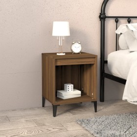 Brown oak bedside table 40x35x50 cm by vidaXL, Nightstands - Ref: Foro24-821888, Price: 26,06 €, Discount: %